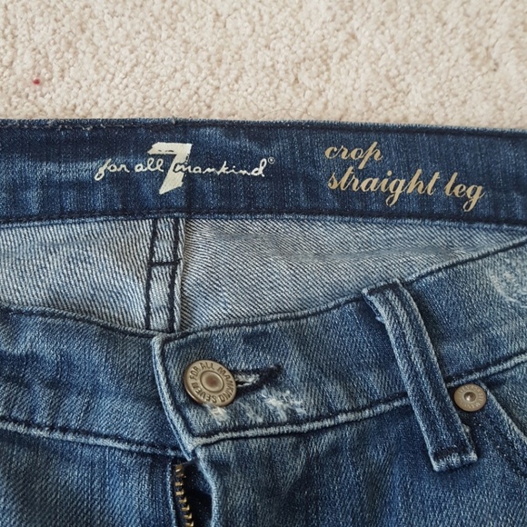 7 of All Mankind Crop Straight Leg - Picture 5 of 7